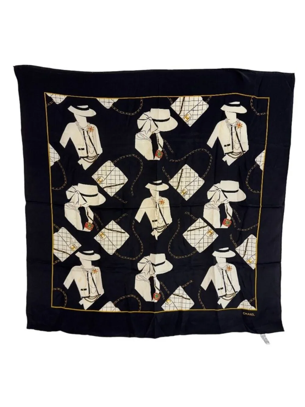 Chanel Mademoiselle Quilted Scarf